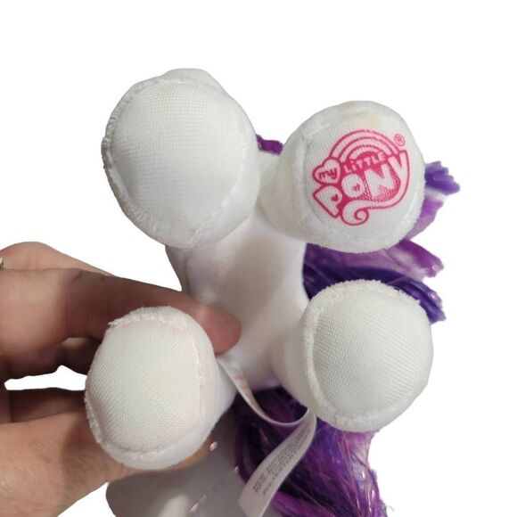 TY My Little Pony Rarity plush 7" Brushable - Picture 5 of 5